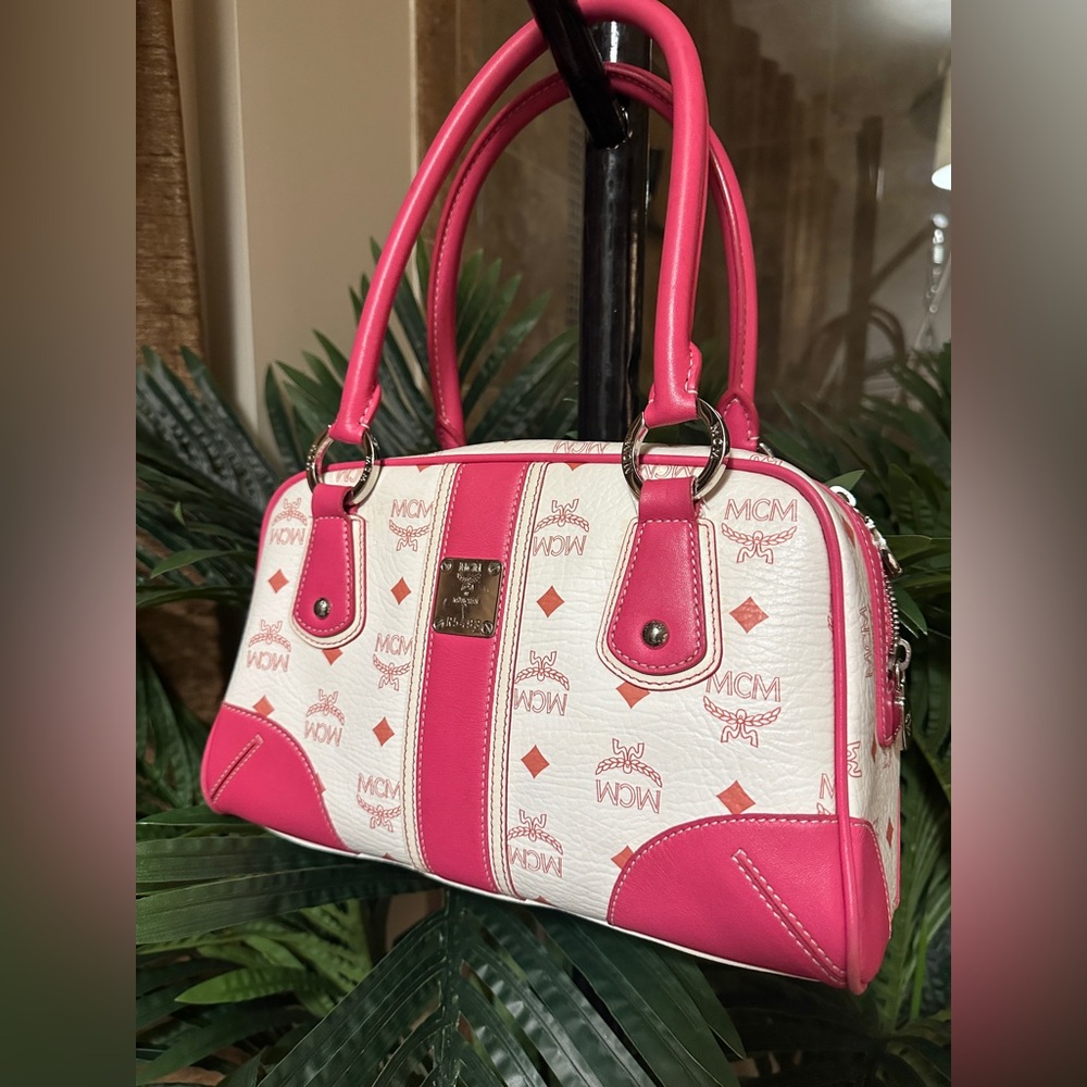 MCM Pink and White Women's Bag